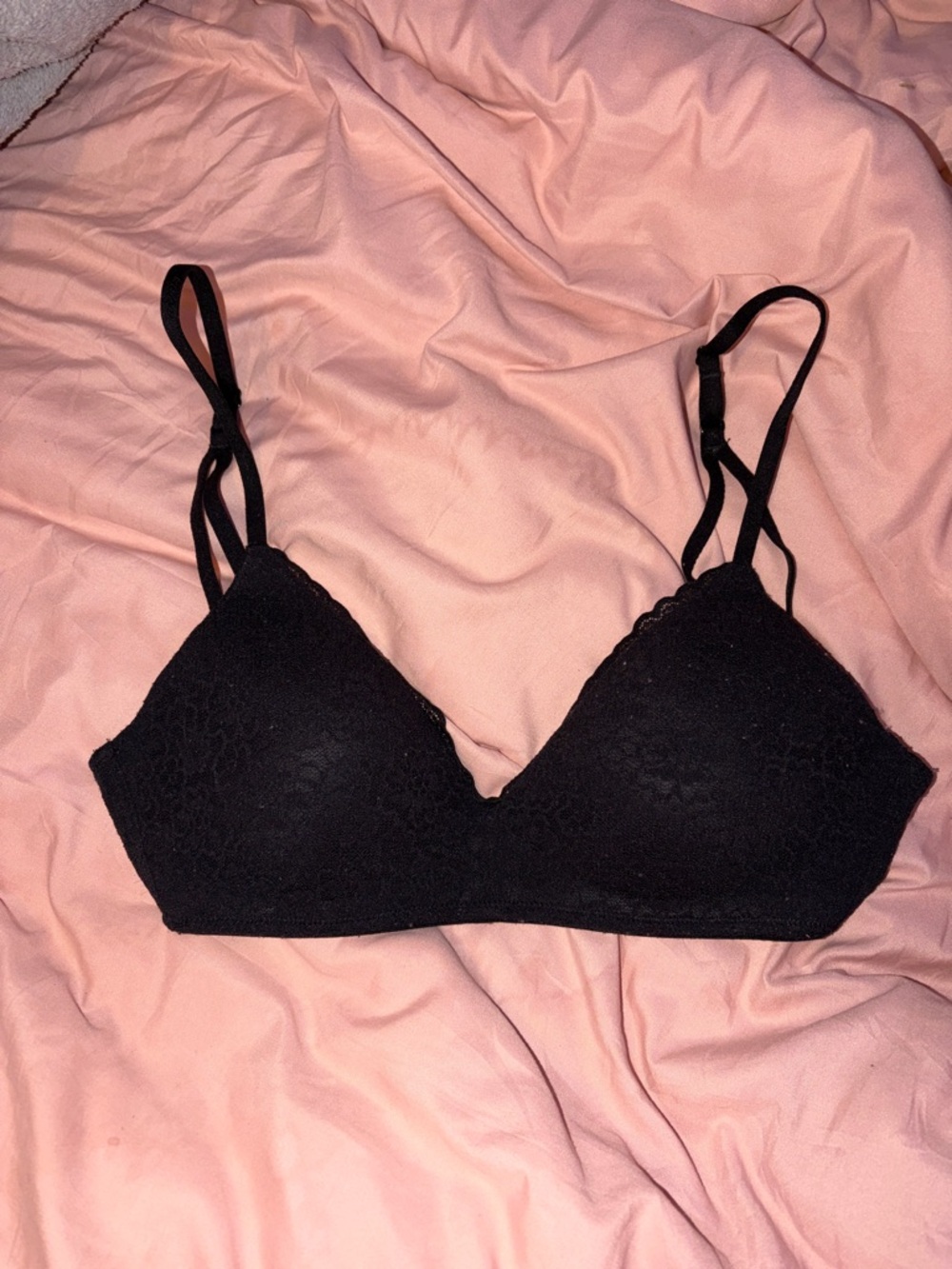 aerie Black Lace Wireless Bralette